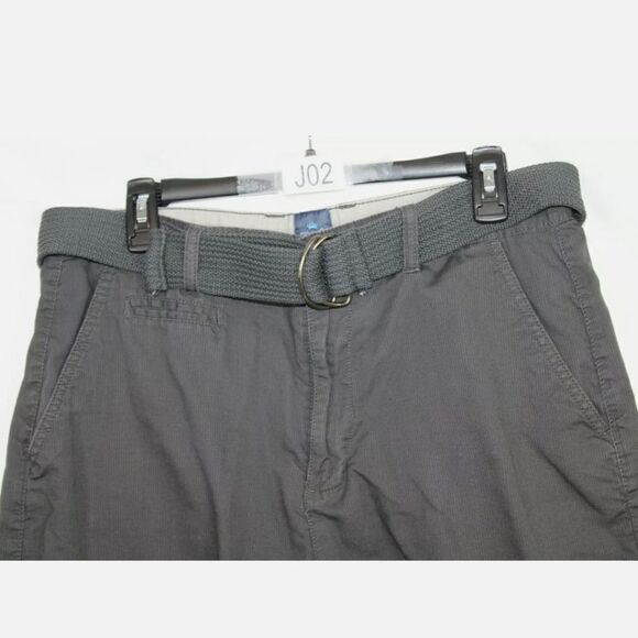 NAT BY NAT NAST GRAY MENS SHORTS WITH BELT SIZE 34 - Picture 3 of 6